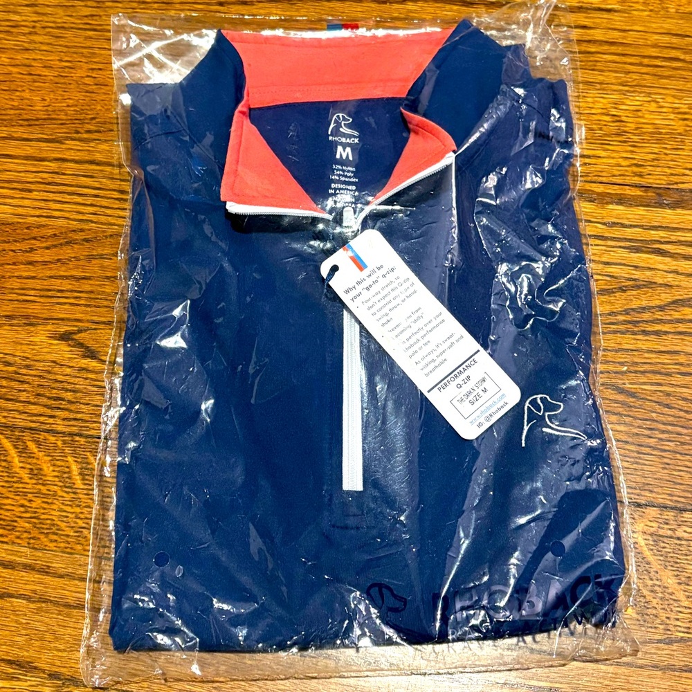 Rhoback - ‘The dark 'N Stormy" three-quarter zip-up